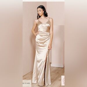 Revelry - Rory - Soft Champagne - Satin - 18